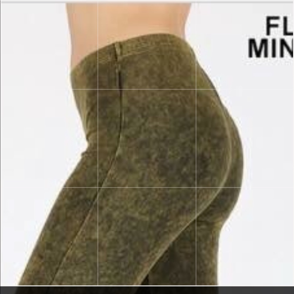 Mineral wash flare leg pants - Picture 4 of 4